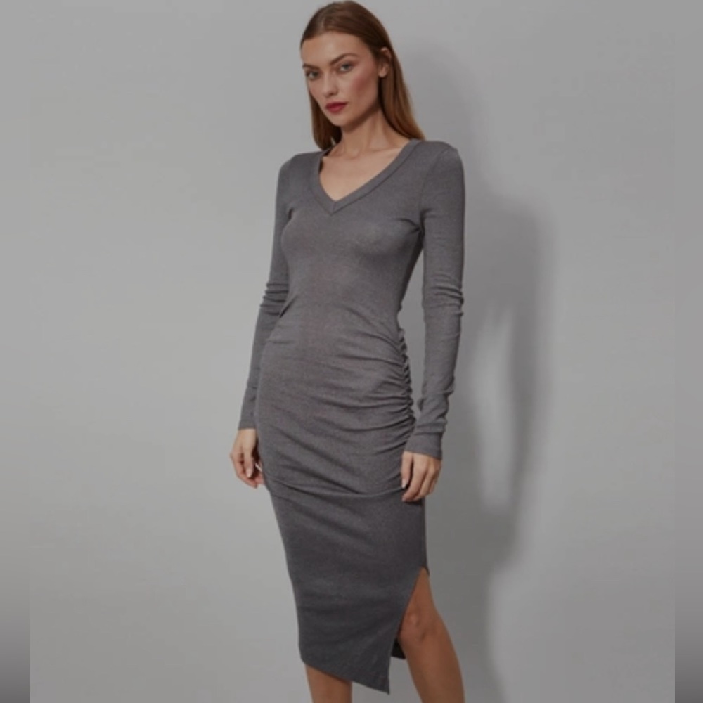 Michael Stars Nova Shine V-neck dress